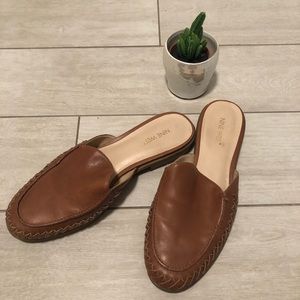 Brown Nine West Mules